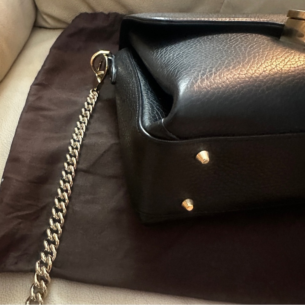 ❌SOLD❌Gucci Interlocking Flap Tote Bag with Chain Shoulder Bag - Picture 8 of 16